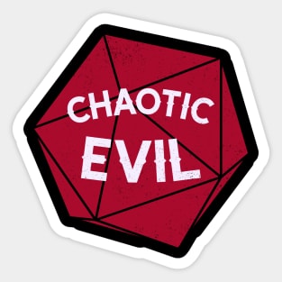 Chaotic Evil D20 Sticker